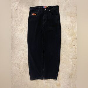 Baggy Men's Black Corduroy Pants